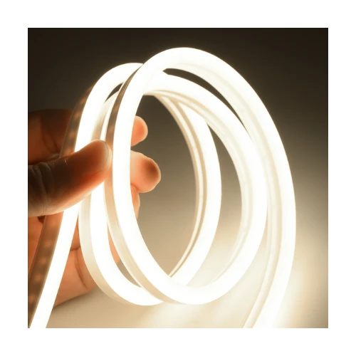 5m 8W pr. meter Kold hvid 8x16 Neon Flex LED - 12V DC, IP67