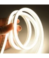 Kold hvid 8x16 Neon Flex LED - 5 meter, 8W pr. meter, IP67, 12V