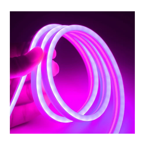 5m 8W pr. meter Lilla 8x16 Neon Flex LED - 12V DC, IP67