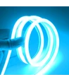Lyseblå 8x16 Neon Flex LED - 5 meter, 8W pr. meter, IP67, 12V