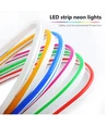 Lyseblå 8x16 Neon Flex LED - 5 meter, 8W pr. meter, IP67, 12V