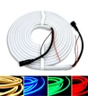 5m 16W/m RGB+WW Neon flex strip - 24V DC, IP65, 72 LED pr. m, Kan deles hver 10cm