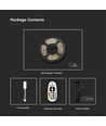 V-Tac 4W/m RGB+CCT LED strip sæt - 5m, 60 LED pr. meter, IP65