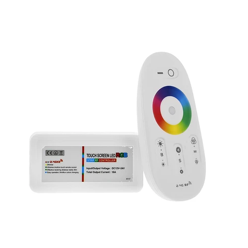 RGB controller med fjernbetjening - RF trådløs, 12V (216W), 24V (432W)