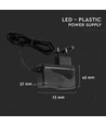 V-Tac 18W strømforsyning til LED strips - 12V DC, 1,5A, IP44 vådrum